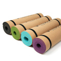 Yugland Etiqueta privada Custom Eco Friendly Natural Organic Cork TPE Yoga Mat